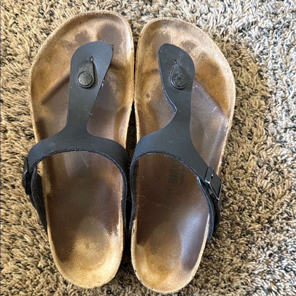 Birkenstock Black and Brown Sandals